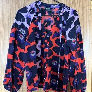 Maeve Neck Tie Silk Blouse